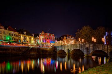 Roermond by night by Carola Schellekens