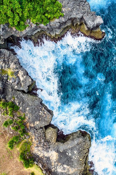 Aerial Summer - Gezackte Felsen von Philippe HUGONNARD