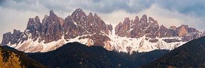 Dolomitenpanorama der Puez-Oldle-Berge