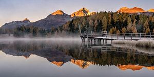 Herbst im Oberengadin in der Schweiz