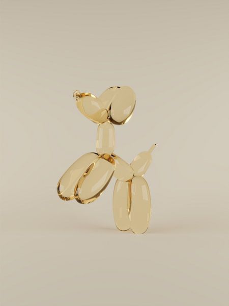 Golden Balloons Dog by Tom IJmker
