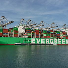 Containerschiff Ever Alp von Evergreen. von Jaap van den Berg