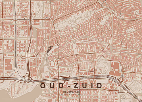 Stadtplan von Amsterdam Oud-Zuid
