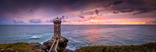 The Kermovan lighthouse near Le Conquet Brittany