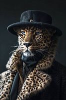 Dressed leopard