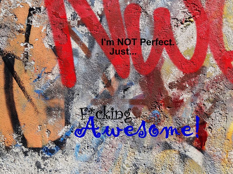 I'm NOT Perfect. Just Fucking Awesome! von MoArt (Maurice Heuts)