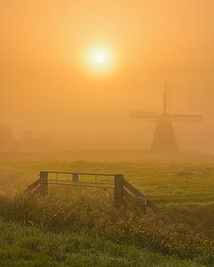 Sonnenaufgang am Meervogel, Garrelsweer, Groningen