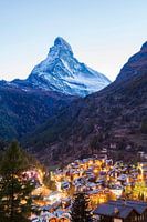 Zermatt en de Matterhorn in Zwitserland