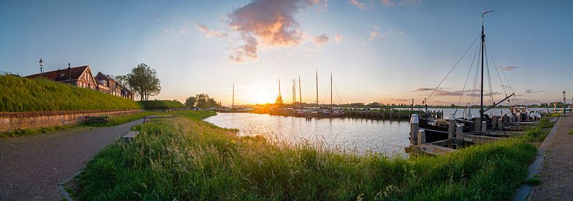 Panorama Woudrichem van Jan Koppelaar