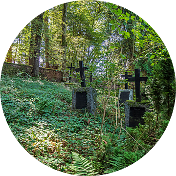 Verborgen bosbegraafplaats ergens in de Spessart