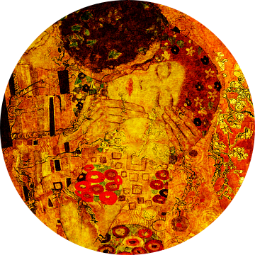 De kus Gustav Klimt- on fire