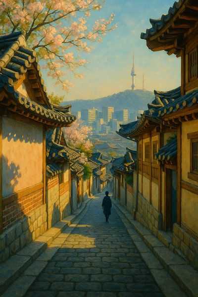 Seoul Morning in Bukchon Hanok Village by Travel Shop