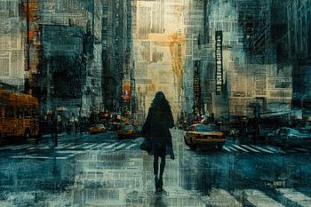 New Yorker Sonnenuntergang – Urbane Collage