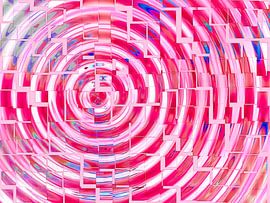 Square Dance (Pink) Retro Figuur in Roze van Caroline Lichthart