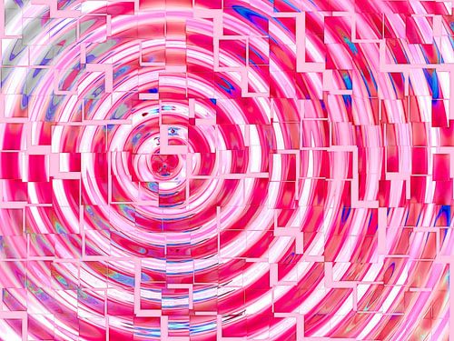 Square Dance (Pink) Retro Figuur in Roze