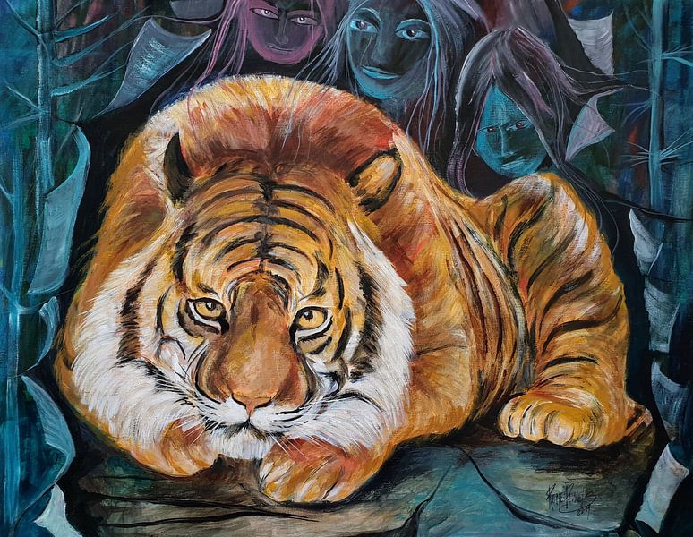 Tiger out of other dimension by René Pauwels