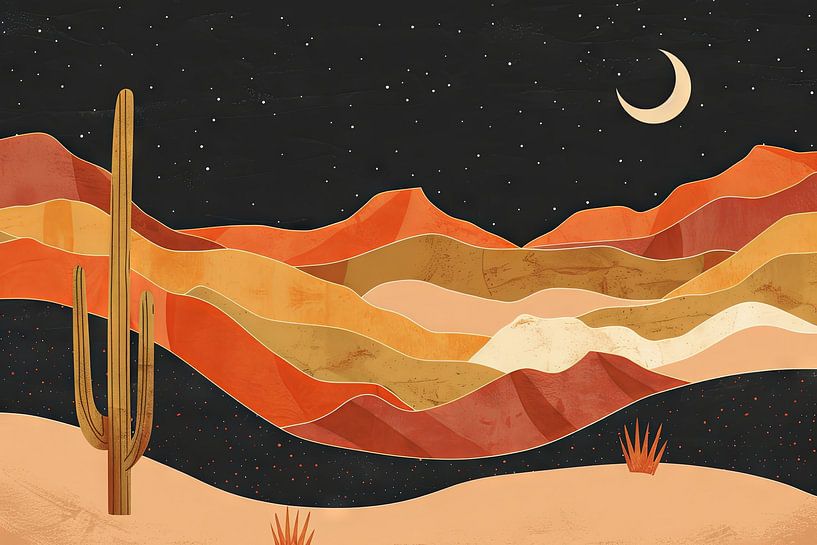 Desert landscape by Poster Art Shop