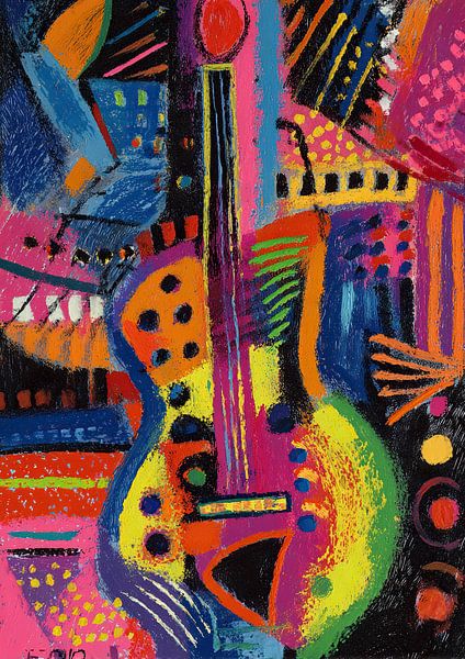 Gitarren-Vibes von ARTEO Gemälde