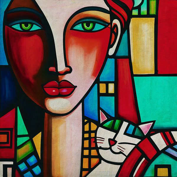 Portretten geschilderd in expressionistische stijl nr.36 van Jan Keteleer