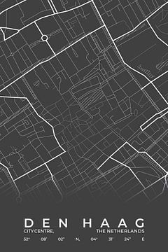 City map The Hague by Walljar