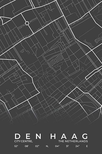 City map The Hague