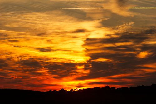 Zonsondergang  Reemsterveld Veluwe