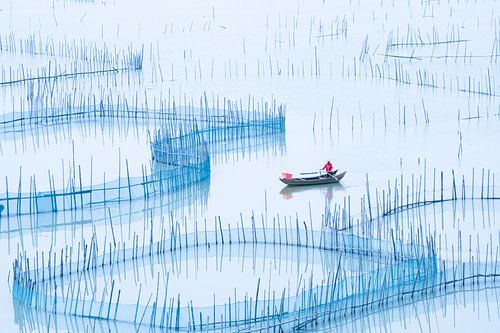 Fishing boat sails through Old Nets III