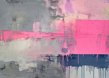 Abstract Roze | Pink Whisper van ARTEO Schilderijen