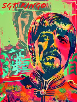 Sgt. Ringo | Ringo Starr | Pop Art Portret van Frank Daske | Foto & Design