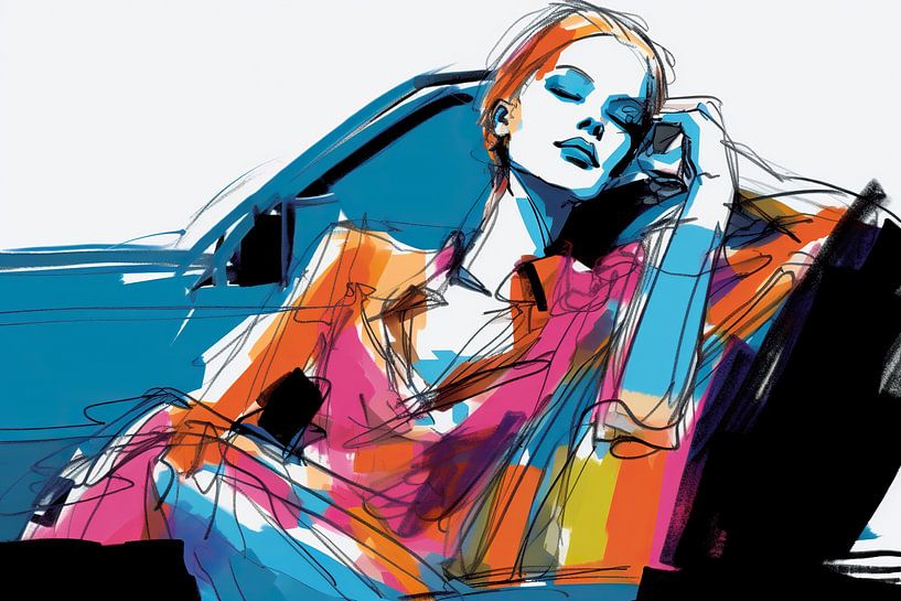 Vibrant Contours by ARTEO Paintings