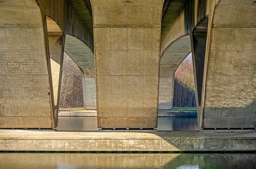 Symétrie dans le béton sur Frans Blok - des photos, de l'art et des autres décorations murales