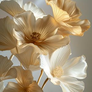 Ginkgoblume Weißgold
