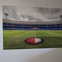 Klantfoto: Dichtbij het gras van de Kuip | Feyenoord Rotterdam van Tux Photography, als behang