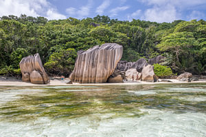 La Digue (Seychellen) : Traumstrand Anse Source d'Argent