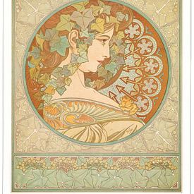 Le Lierre by Alphonse Mucha by Peter Balan