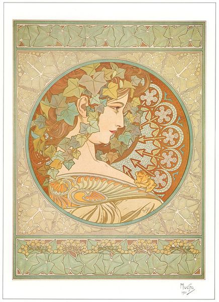 Le Lierre von Alphonse Mucha von Peter Balan