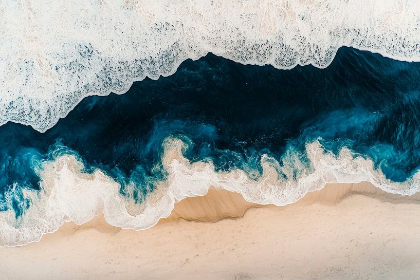 Waves on the beach by Poster Art Shop