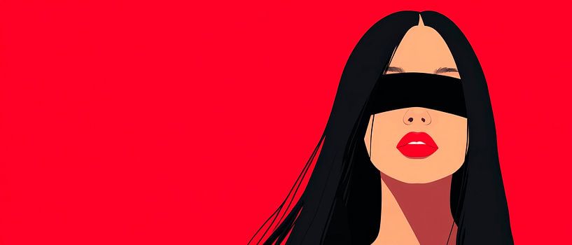 Verborgene Schönheit – Rote Leidenschaft von Poster Art Shop