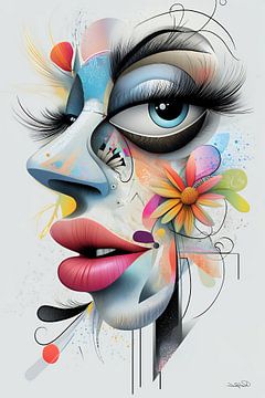 kunstachtige en grappige whimsical karikatuur van Gelissen Artworks