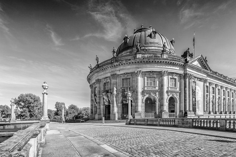 BERLIN Monbijoubrücke &amp; Bode Museum | Monochrom von Melanie Viola
