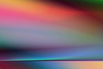 lineare Landschaft in Türkis 998 von Claudia Gründler