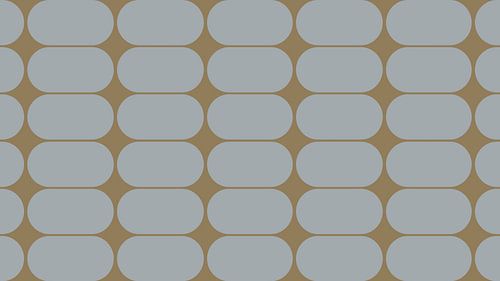 Scandinavische Retro Vormen Abstractie Blauw Grijs