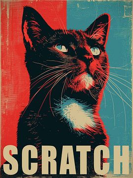 Scratch - Politische Katzenkunst Nr.2 von Vincent the Cat