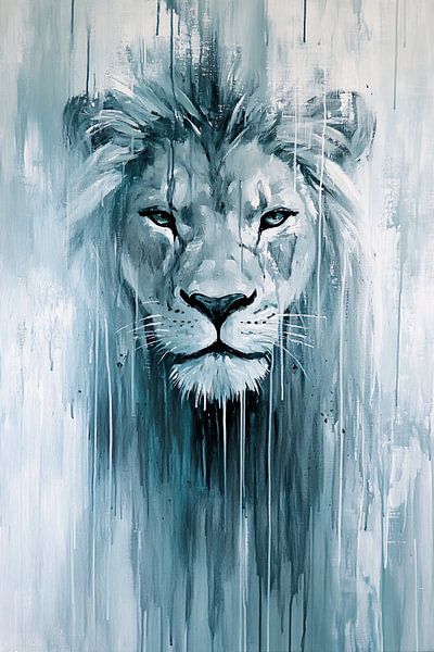 Majestic lion in modern art by Imperial Art House