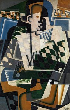 Harlekijn met gitaar (1917) door Juan Gris van Peter Balan