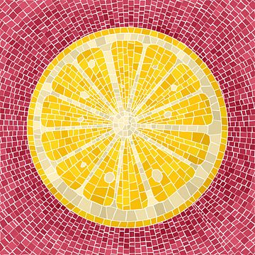 Mosaik aus Zitronenscheiben von Richard Laschon