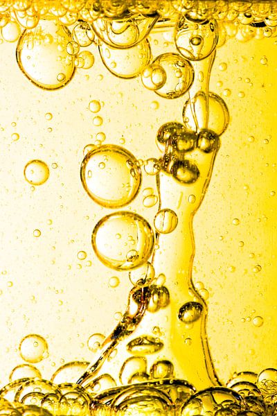 Water with bubbles by Peter van den Berg
