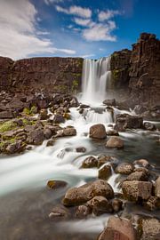 Oxararfoss waterval IJsland.