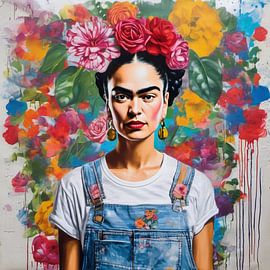 Homage - Frida - Street Art by Team W 32 Gallery