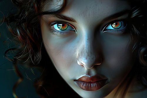 schilderachtig surrealistisch  portret